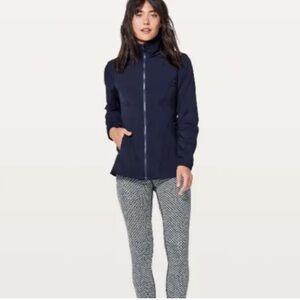 Lululemon Such A Cinch Jacket Midnight Navy Hooded Full Zip Sz 4